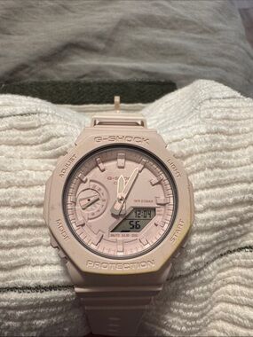 G-Shock Pink Resin Analog-Digital Watch